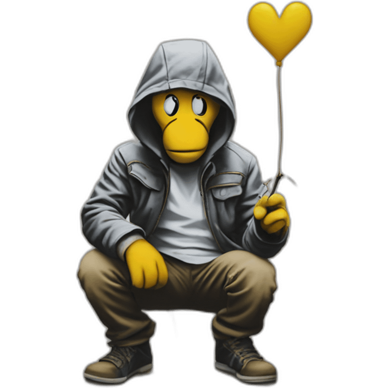 banksy graggiti emoji