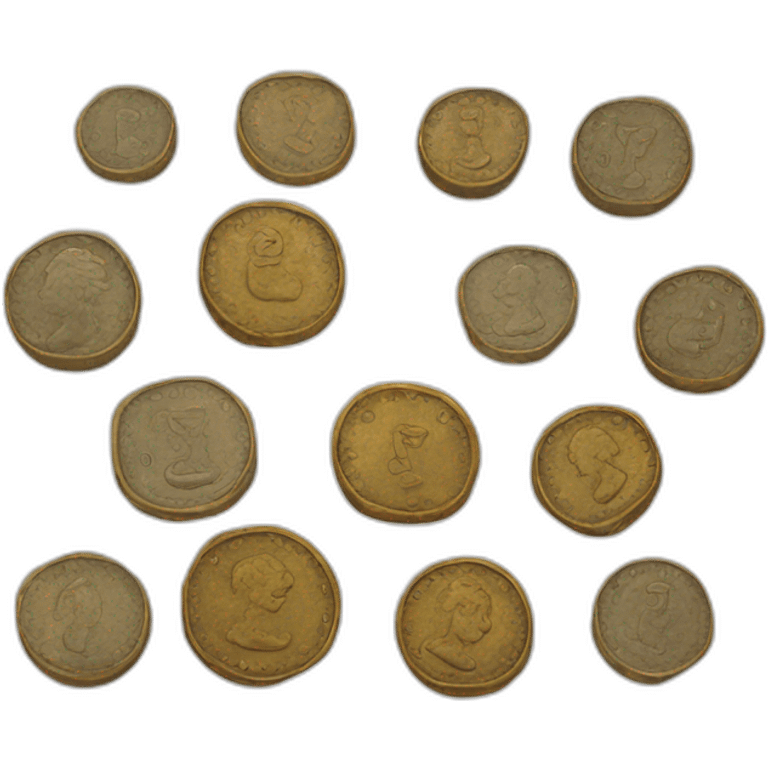 old coins emoji