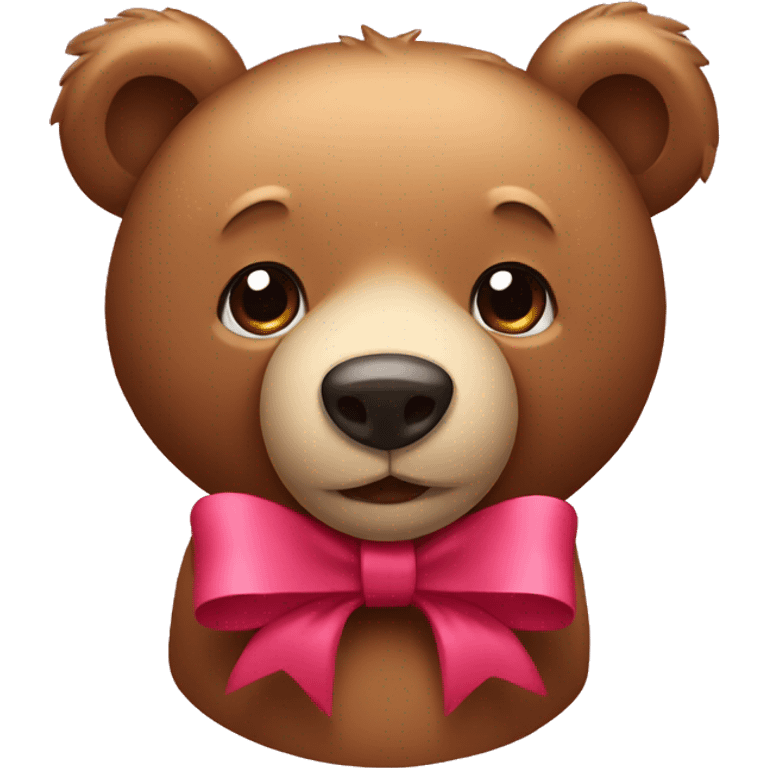 Bear with bow  emoji