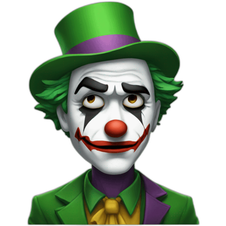 Sad joker emoji