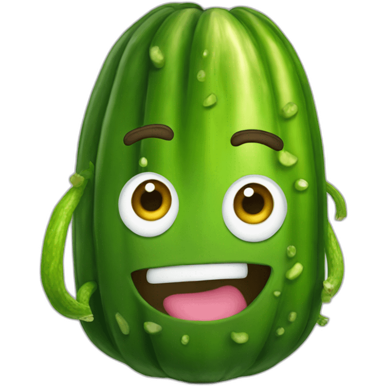 will smith as a pickle emoji