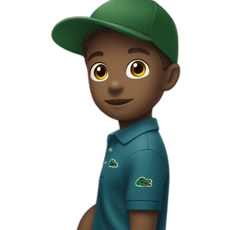 Kid with lacoste polo emoji