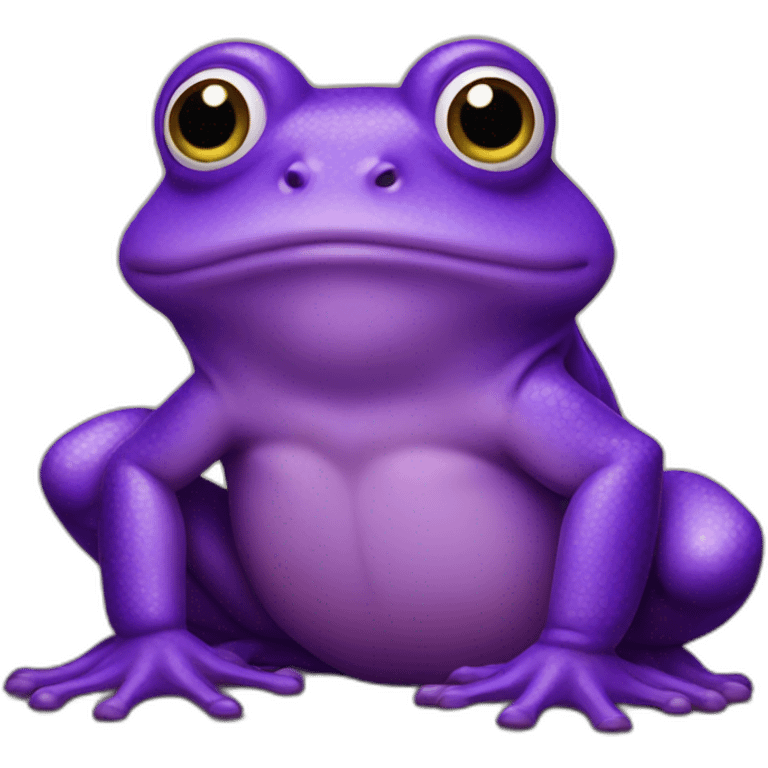 Purple frogs emoji