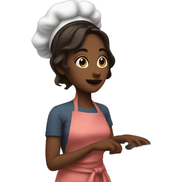 Cooking girl aesthetic emoji