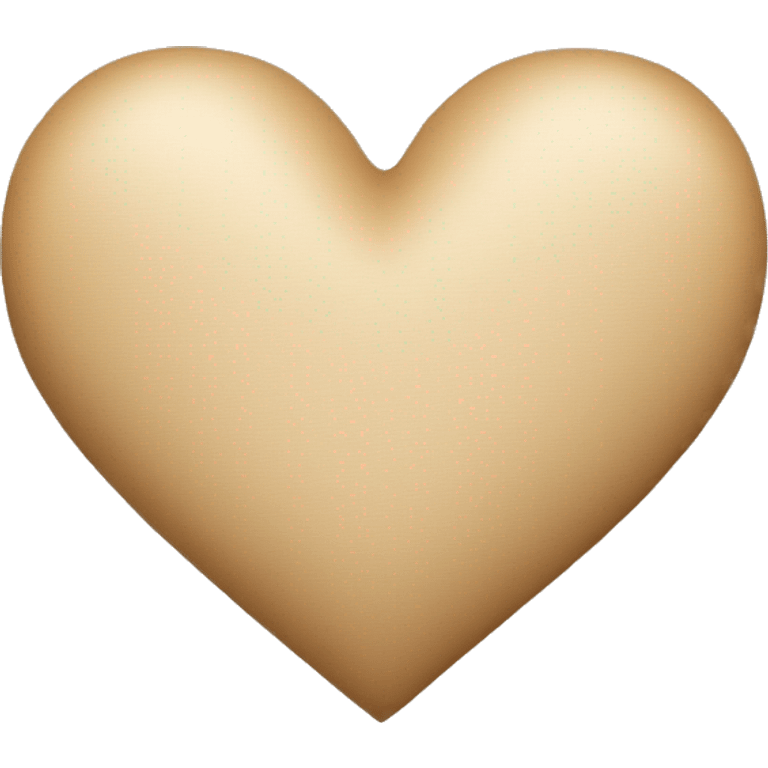 Beige heart  emoji