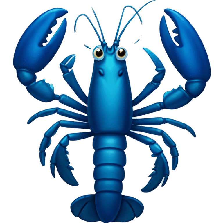 Blue lobster emoji