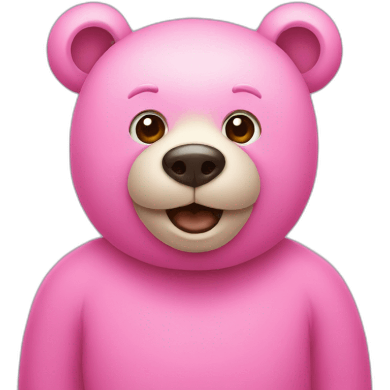 Bear pink emoji