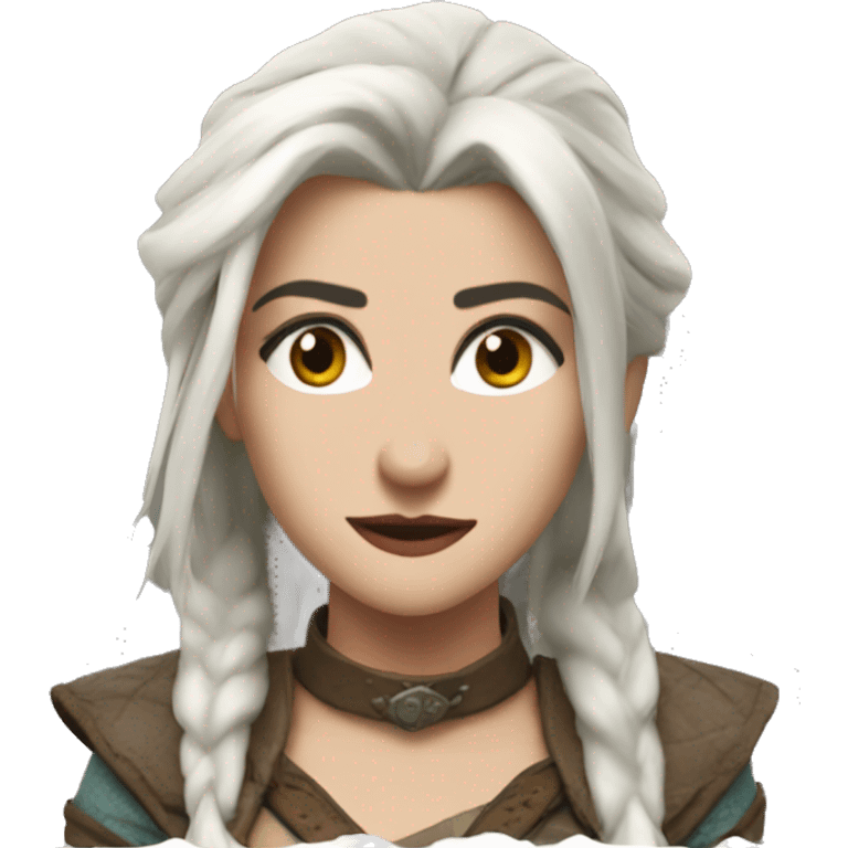 Ciri from the witcher emoji