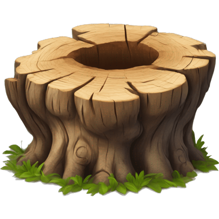 Old tree trunk emoji