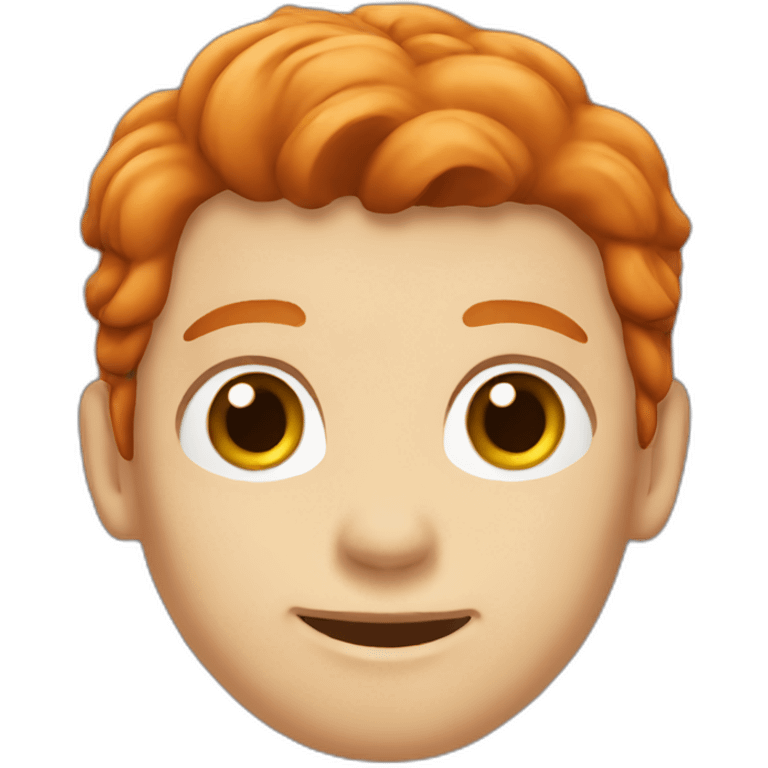 A young tall redhead man emoji