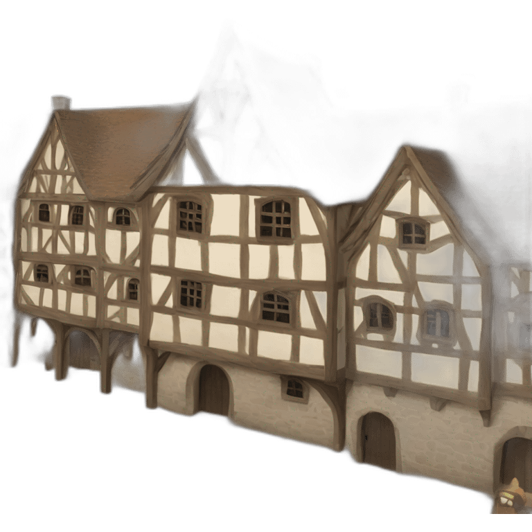 medieval town hall with "town hall" letters on it emoji