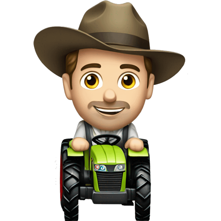 Rebert Downey JR riding CLAAS tractor emoji