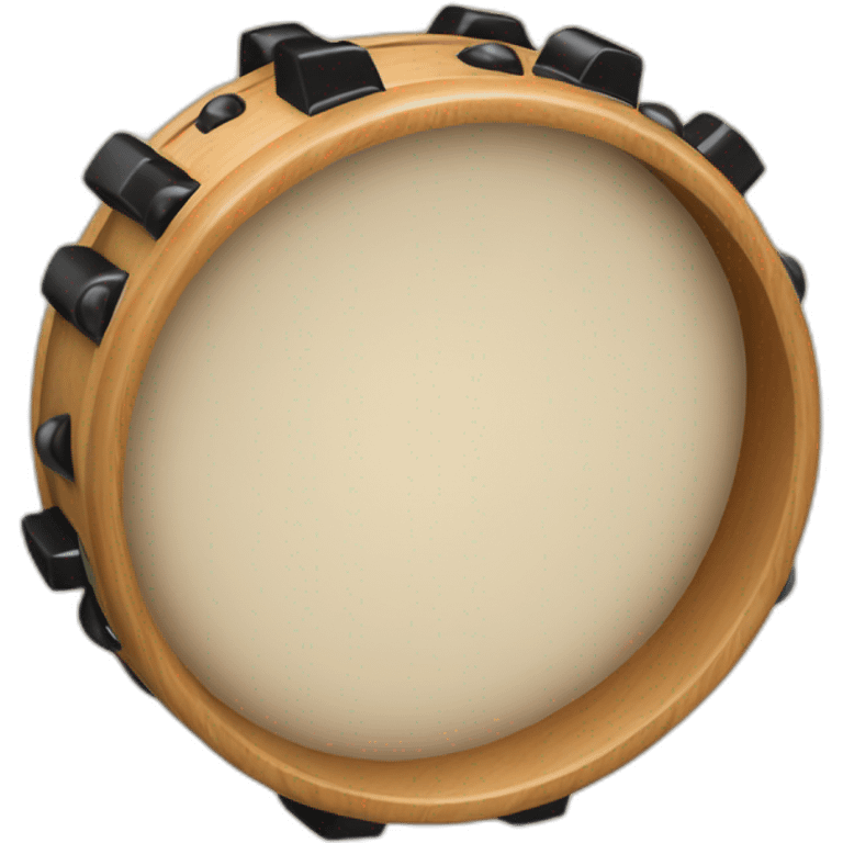 wooden tambourine emoji