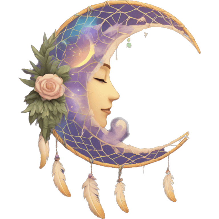 crescent-stars-dreamcatcher emoji