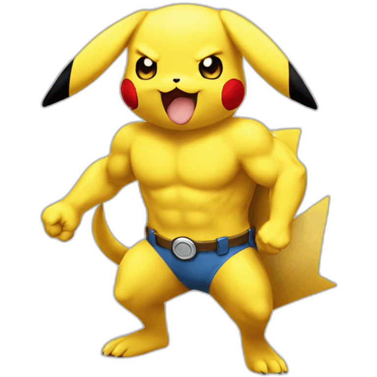 pokemon-pikachu-muscle emoji