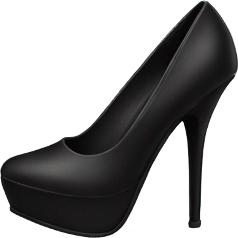 Black sting heels  emoji