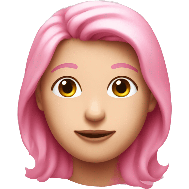 Pink love face  emoji