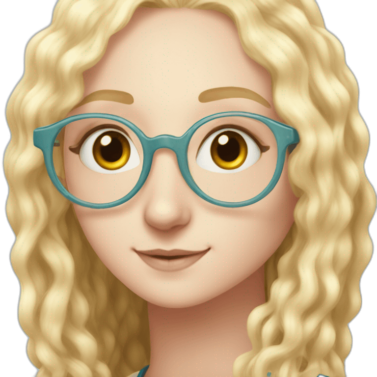 Luna lovegood with spectables emoji