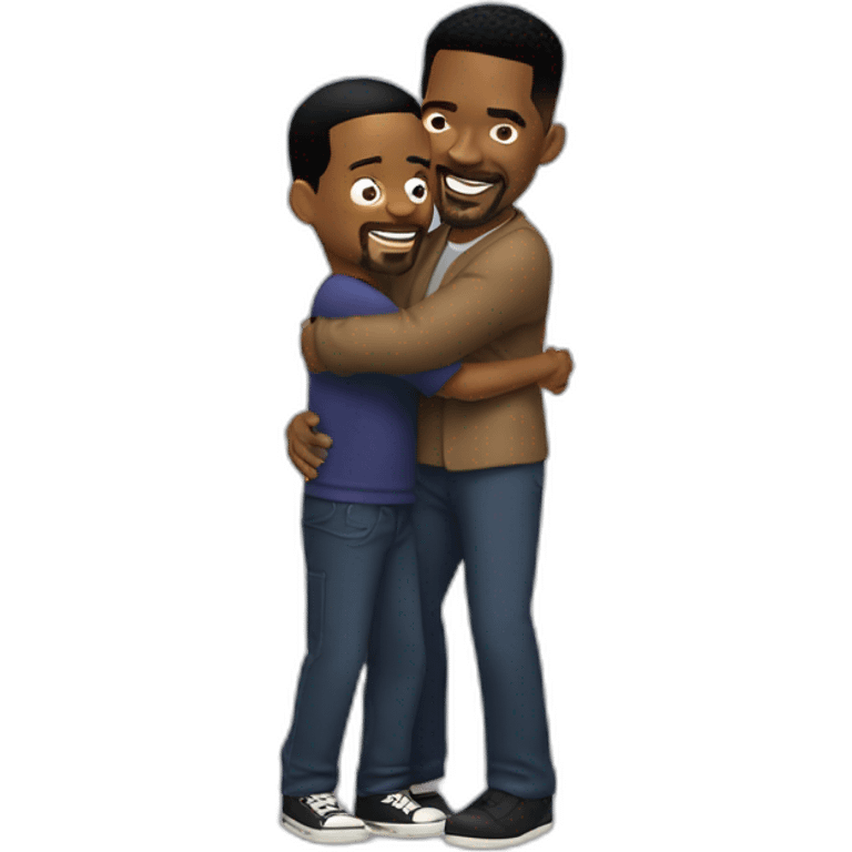 will smith and chris rock hugging emoji