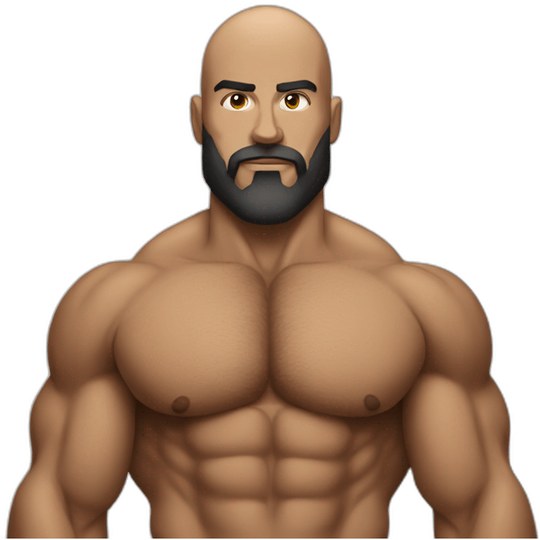 Deadlift bald beard emoji