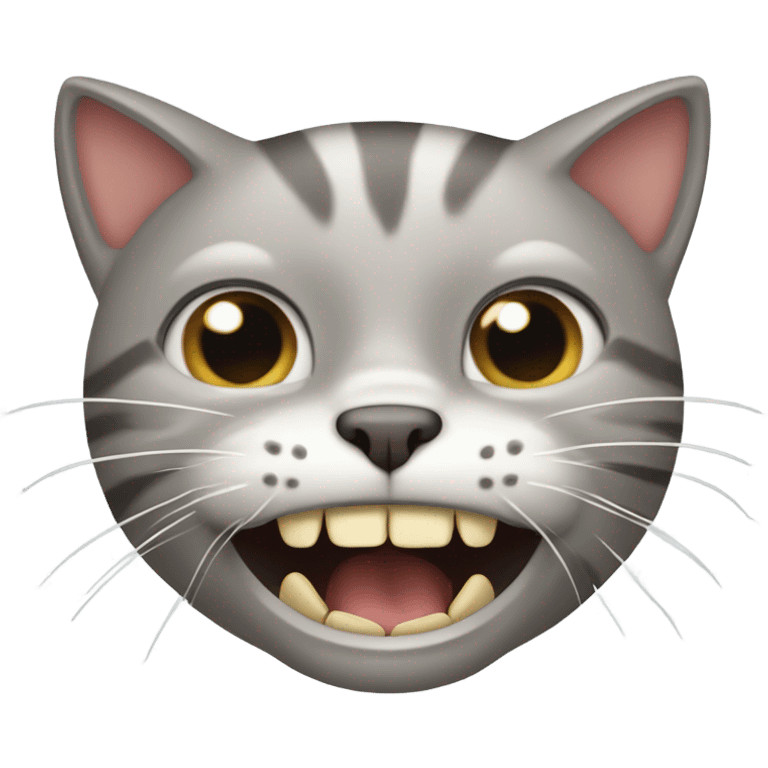 cat biting a person emoji