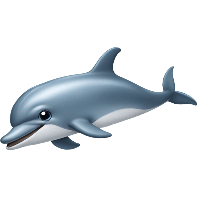 Dolphin with eyebrows  emoji