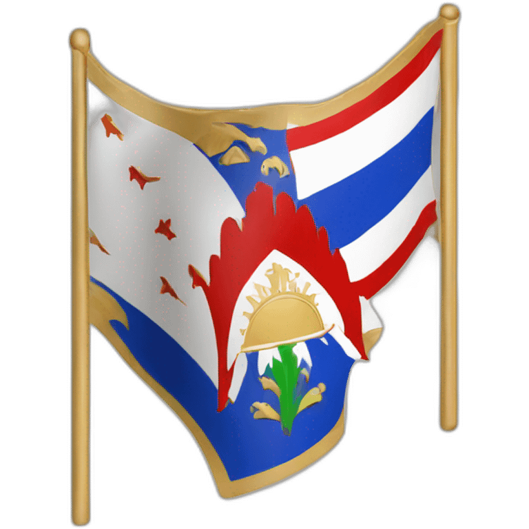 Assyrian-Chaldean flag emoji