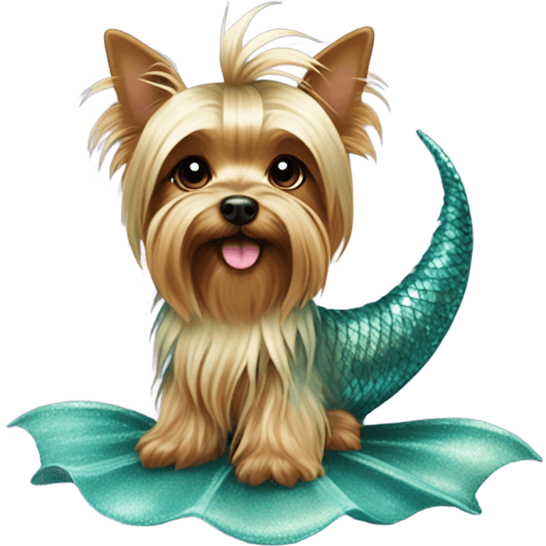 Yorkie mermaid  emoji