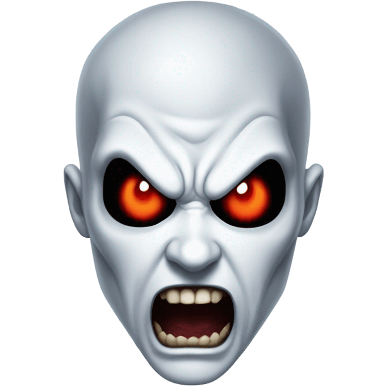 Spiderman as ghost vampire angry emoji