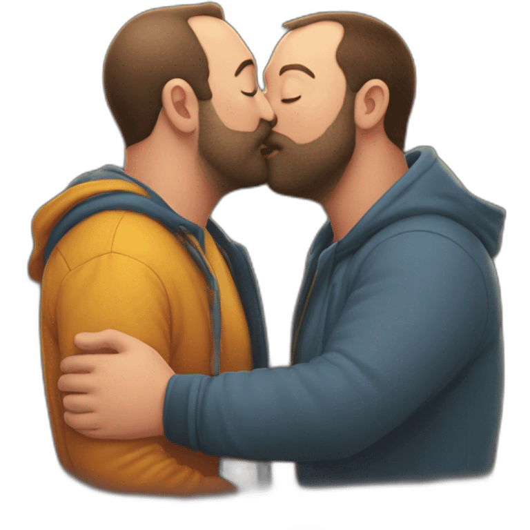 tom segura kissing bert kreischer emoji