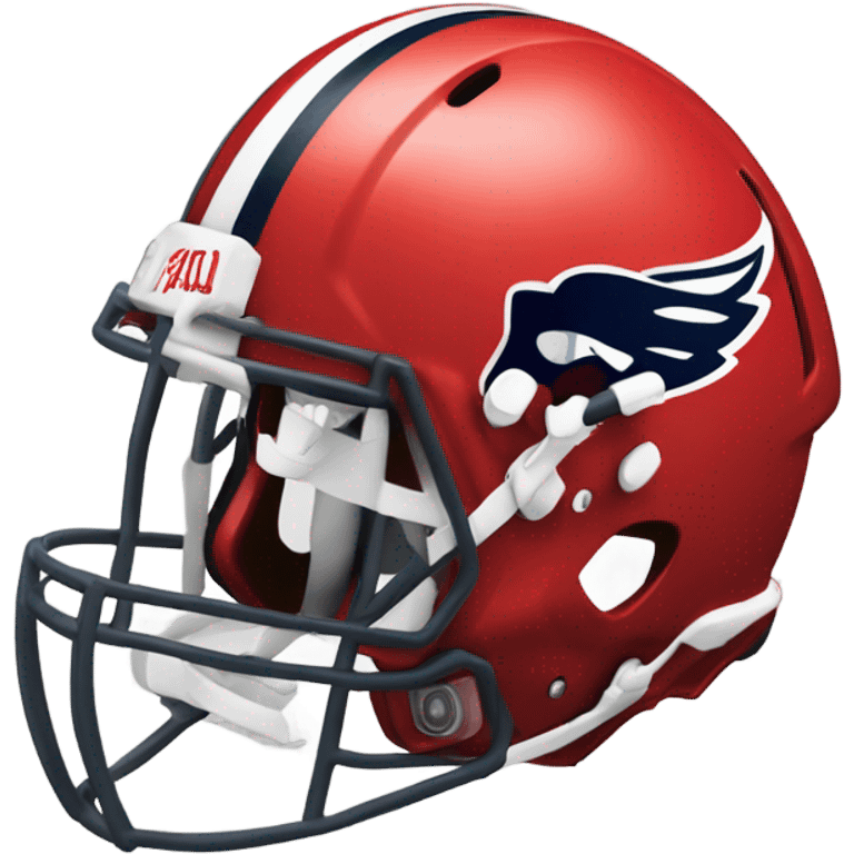 red nfl helmet emoji