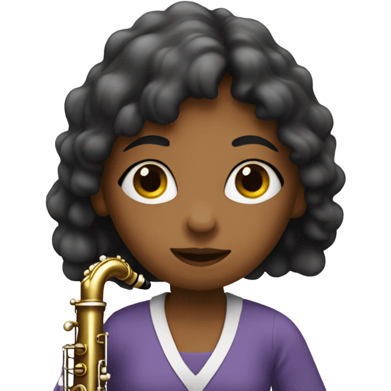 Girl playing oboe emoji