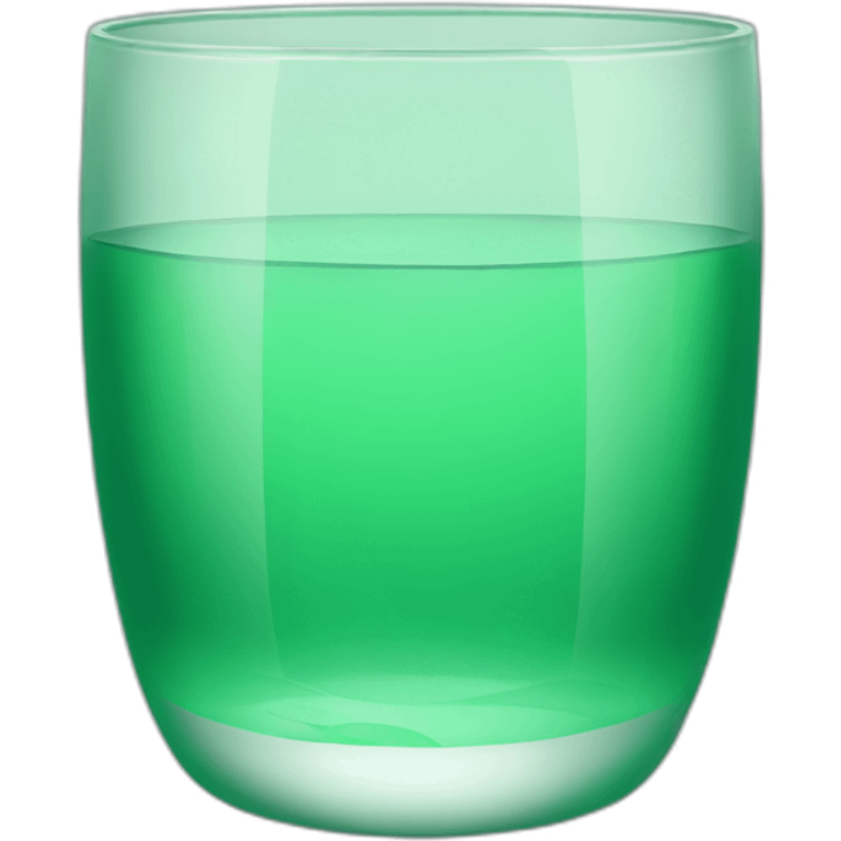 green water glass emoji