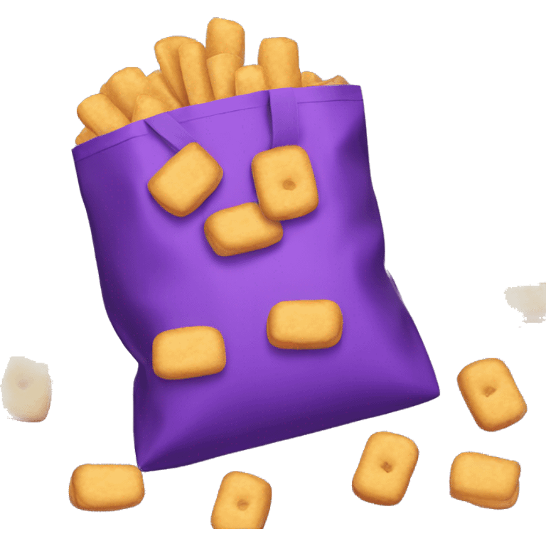 purple bag of snack food emoji