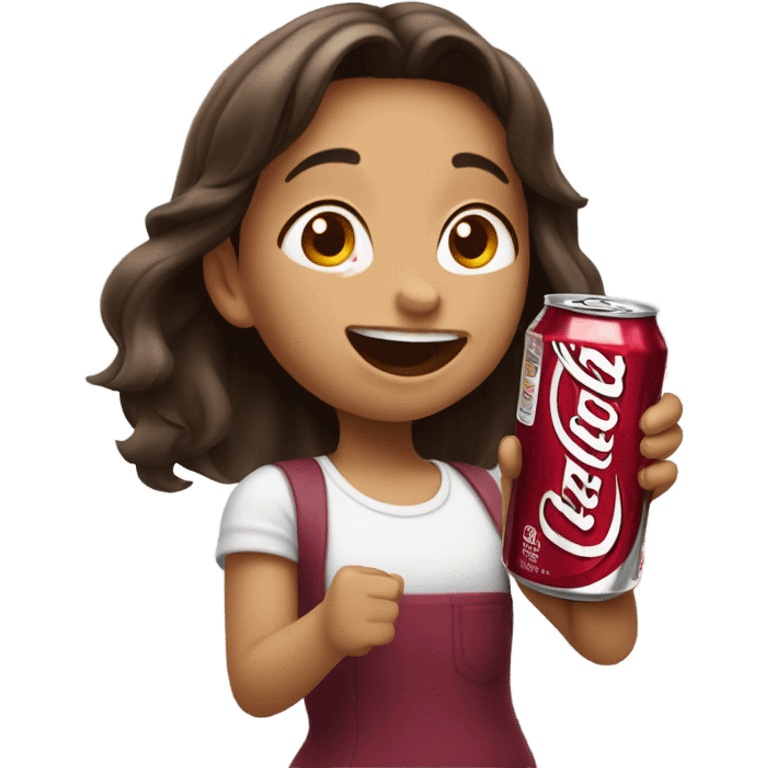 Chugging dr pepper girl  emoji