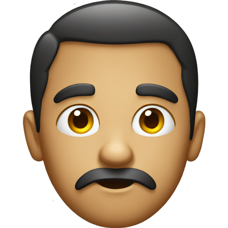 Emoji with raising eyebrows suspicious  emoji