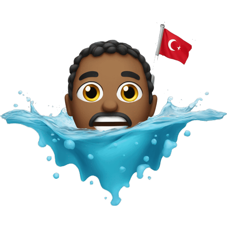 swimming in turkey emoji