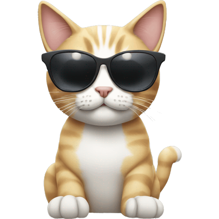 Cat with sunglasses emoji