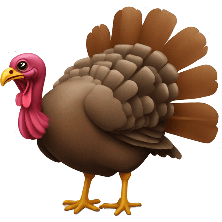 A turkey which a hat emoji