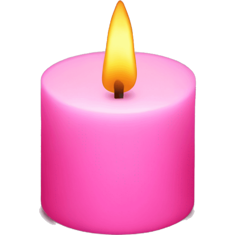 Pink candle emoji