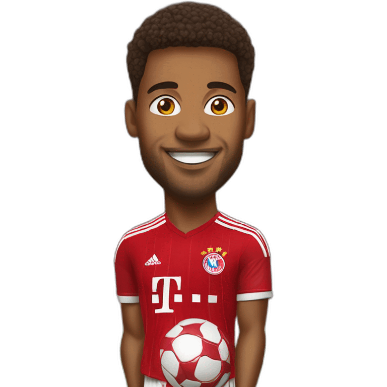 bayern münchen player jumping big head emoji