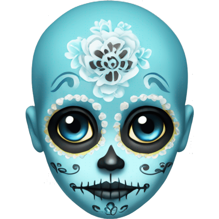 Sugar skull baby blue  emoji