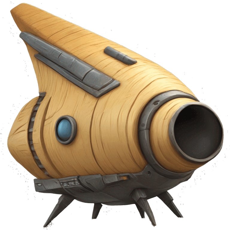 Painted Flying Starship spacecraft bird’s house wooden  emoji