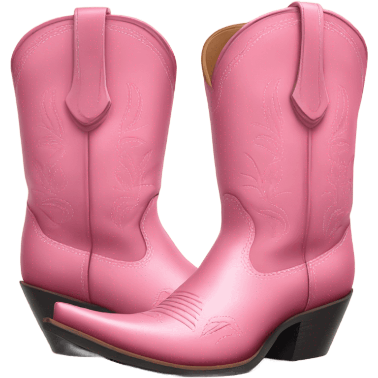 Pink cowboy boots  emoji