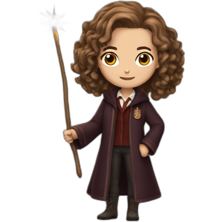 Hermione Granger With wand emoji