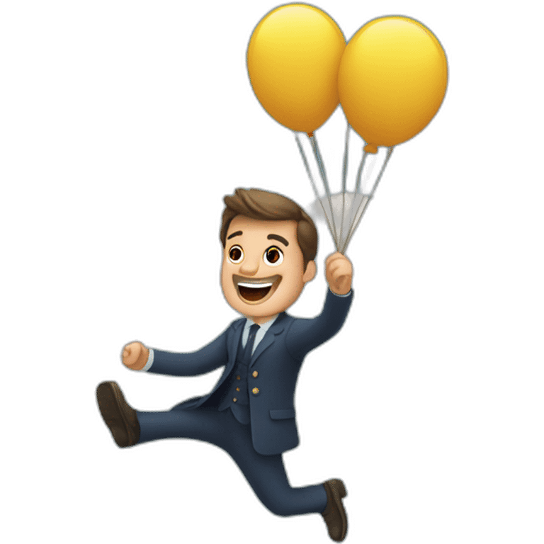 man flying to paris emoji