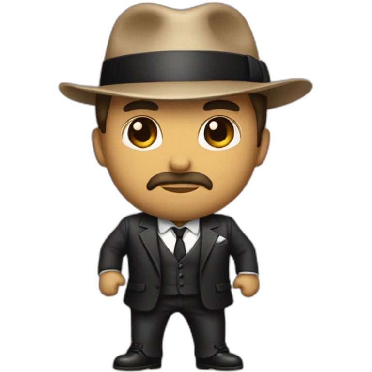 Cute mafia leader handsome emoji