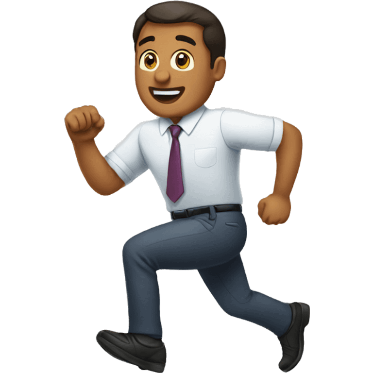 Men running office emoji