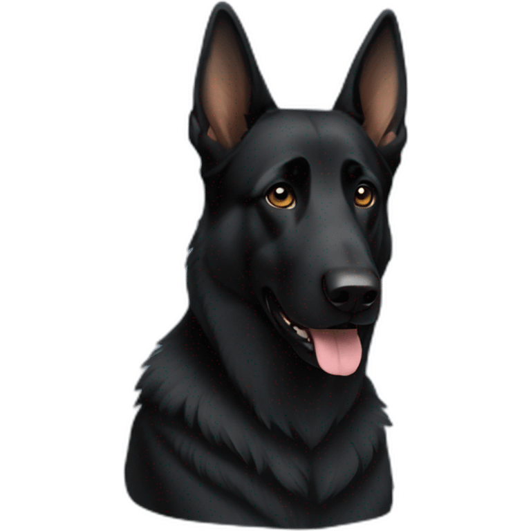 Black german shepherd emoji