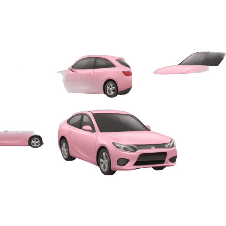 Blush pink car emoji